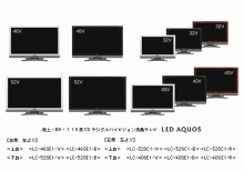 シャープ　省エネ機能「ムーブセンサー」搭載の“LED AQUOS”第2弾「Sシリーズ」10機種を発売