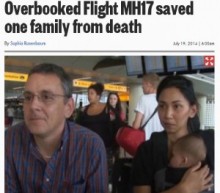 【EU発！Breaking News】マレーシア航空MH17便の搭乗を諦めていた英国人一家。「オーバーブッキングが幸いした」
