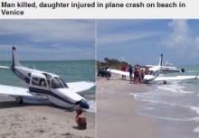 【米国発！Breaking News】真昼のビーチに小型飛行機がつっ込む。遊びに来ていた家族が死傷。（フロリダ州）