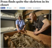 【米国発！Breaking News】考古学博物館の倉庫に6500年前の骸骨を発見。（ペンシルベニア州）