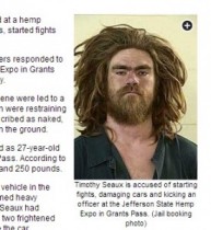【米国発！Breaking News】“大麻フェス”で全裸男が大暴れ！　警察官に暴行も。（オレゴン州）
