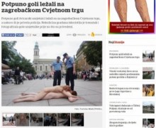 【海外発！Breaking News】素っ裸で街をうろついた3名のスイス人芸術家、なかなか服を着ず逮捕される。（クロアチア）