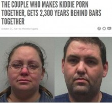 【海外発！Breaking News】児童ポルノ法違反の夫婦に懲役2,340年！　「殺人行為に相当」とアラバマ州の連邦地方裁