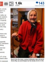 【海外発！Breaking News】91歳女性、遺体安置室に移って11時間後、息を吹き返す。（ポーランド）