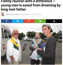【海外発！Breaking News】海でてんかん発作の若者、奇遇にも13年間疎遠の実父に助けられる。（豪）