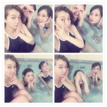 【エンタがビタミン♪】芹那、菊地亜美らがスクール水着ですっぴんに。シンクロの練習で疲労困憊。