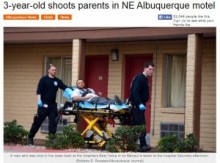 【海外発！Breaking News】3歳男児、妊娠8か月の母親を誤って撃つ。拳銃は母親のバッグから。（米）