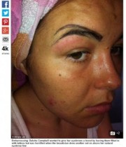 【海外発！Breaking News】タトゥー大失敗。ピエロのような4本眉毛にさせられた22歳女性。（英）