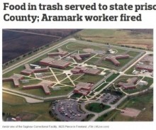 【海外発！Breaking News】刑務所で残飯使い回し。フードサービス最大手「Aramark」社が窮地に。（米）