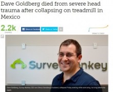 【海外発！Breaking News】米「サーベイモンキー」CEO、デヴィッド・ゴールドバーグ氏（47）が急死。