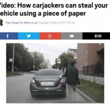 【海外発！Breaking News】ロシアで横行する新手の車泥棒。“貼り紙男”に要注意。＜動画あり＞