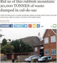 【海外発！Breaking News】リサイクル企業がドロン。2万トンのゴミ放置で近隣住民はぜん息や嘔吐（英）