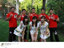 【エンタがビタミン♪】LinQ、ラグビー日本代表の活躍に“勝利の女神”として感激。