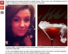 【海外発！Breaking News】液体窒素入りカクテルで女性の胃に穴。バーに賠償命令（英）