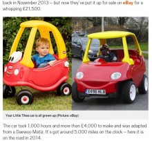 【海外発！Breaking News】おもちゃの乗り物が本物の車に。お値段400万円（英）