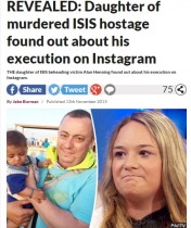 【海外発！Breaking News】ISに斬首された父。SNSで残酷な写真を見てしまった娘が涙の告白（英）