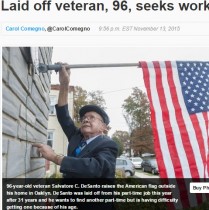 【海外発！Breaking News】96歳退役軍人、31年続けた職場でレイオフを拒否（米）