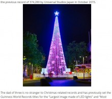 【海外発！Breaking News】51万超のライトが灯るクリスマスツリー 、ギネス世界記録更新（豪）