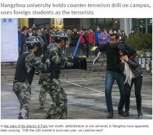 【海外発！Breaking News】黒人留学生がテロリスト役。対テロ訓練に「人種差別、偏見」の声（中国）