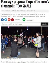 【海外発！Breaking News】「なにこの小さなダイヤ」。大勢の人前でプロポーズも男性赤っ恥（中国）