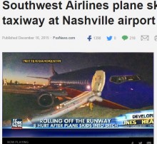 【海外発！Breaking News】ナッシュビル国際空港で旅客機が横滑り。滑走路を逸れ8名負傷（米）