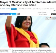 【海外発！Breaking News】33歳初の女性市長、登庁たった1日で凶弾に倒れる（メキシコ）