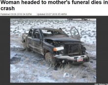 【海外発！Breaking News】親孝行だった娘、母親の葬儀に向かう途中スリップ事故死（米）