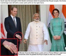【海外発！Breaking News】話題の写真　インド・モディ首相、英ウィリアム王子に“すごい圧力”かける！