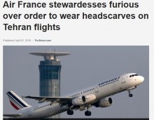 【海外発！Breaking News】エールフランス、テヘラン線で「CAは頭髪を覆え」
