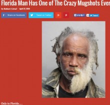 【海外発！Breaking News】仰天のマグショット　「左右の顔が別人」の男フロリダで捕まる！