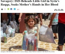 【海外発！Breaking News】4歳少女を斬首したIS戦闘員　母親に「娘の血に手を浸せ」と命令（シリア）