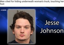 【海外発！Breaking News】車の下に潜み女性の足首を触る20歳変態男、また逮捕（米）