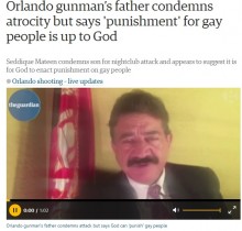 【海外発！Breaking News】フロリダ銃乱射　容疑者の父「同性愛者は神によって裁かれるべき」と発言