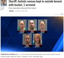 【海外発！Breaking News】自閉症の22歳女性を庭の檻に監禁、売春を強要　親族5名が逮捕（米）　