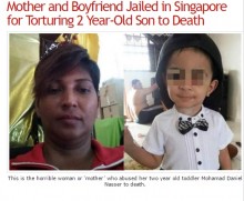 【海外発！Breaking News】2歳児せっかん死　母親と交際相手「乾燥唐辛子を食べろ」と強要も（シンガポール）
