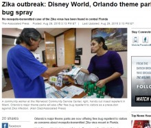【海外発！Breaking News】ジカ熱対策で「蚊よけスプレー」無料配布　フロリダ州オーランドの3テーマパーク