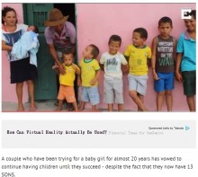 【海外発！Breaking News】「娘を授かるまで諦めない！」息子13人の父母が子作りを止めない理由（ブラジル）