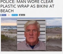 【海外発！Breaking News】透明ビニール袋で作った海水パンツ　米ビーチで59歳変態男を逮捕