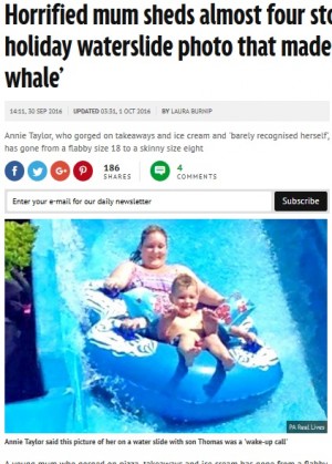 【海外発！Breaking News】「自分が鯨のように見えた」母、決死のダイエットで24kgの減量に見事成功（英）