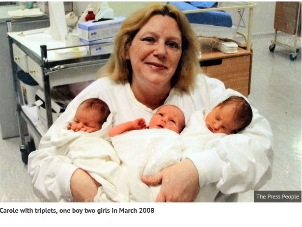 50歳で双子出産に挑戦する出産代理母（出典：http://www.mirror.co.uk）