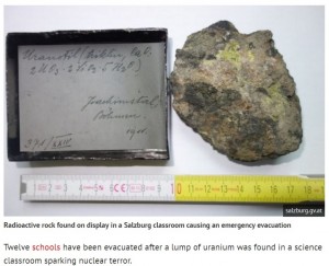 【海外発！Breaking News】理科室でウラン鉱石見つかる　通常値1700倍の放射線量で生徒ら避難（オーストリア）