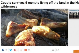 【海外発！Breaking News】「ヘビはおいしい。鶏肉のような味」　カナダ人夫妻が180日間の原野生活