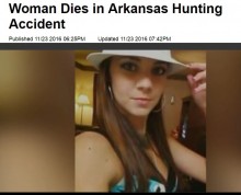 【海外発！Breaking News】狩猟中の誤射また米国で　29歳女性、交際相手とその父親に撃たれ死亡