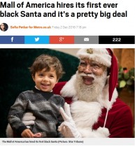 【海外発！Breaking News】24年目にして初　米最大のショッピングモールが黒人サンタを起用（米）