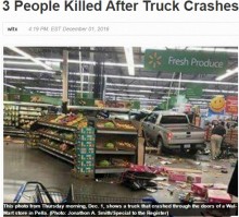 【海外発！Breaking News】運転手はやはり高齢者　米・ウォルマート店内に車が突っ込み5名死傷（米）