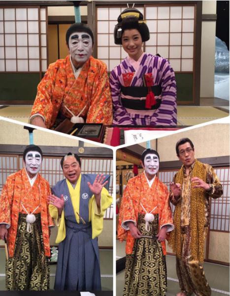 『バカ殿』新年放送回のショット（出典：https://www.instagram.com/ken_shimura_bakatono）