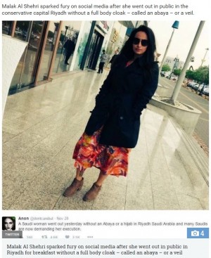 【海外発！Breaking News】ヒジャブを着用せず写真をツイッターに投稿した女性に「死刑にしろ」の声（サウジアラビア）