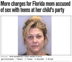 【海外発！Breaking News】「私も入れて」40歳母親、娘のパーティで男子高校生5名と性行為（米）