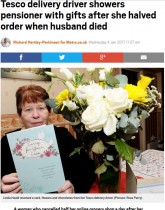 【海外発！Breaking News】突然夫を亡くし、注文を半分にした女性へのデリバリースタッフの対応が温かい（英）