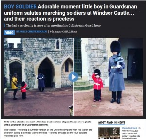 【海外発！Breaking News】王室近衛兵が4歳の男の子に見せた神対応が優しすぎる！（英）